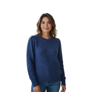 Rola Designed by Italy‎ Wool Blend Blue Sweater Knit Pullover